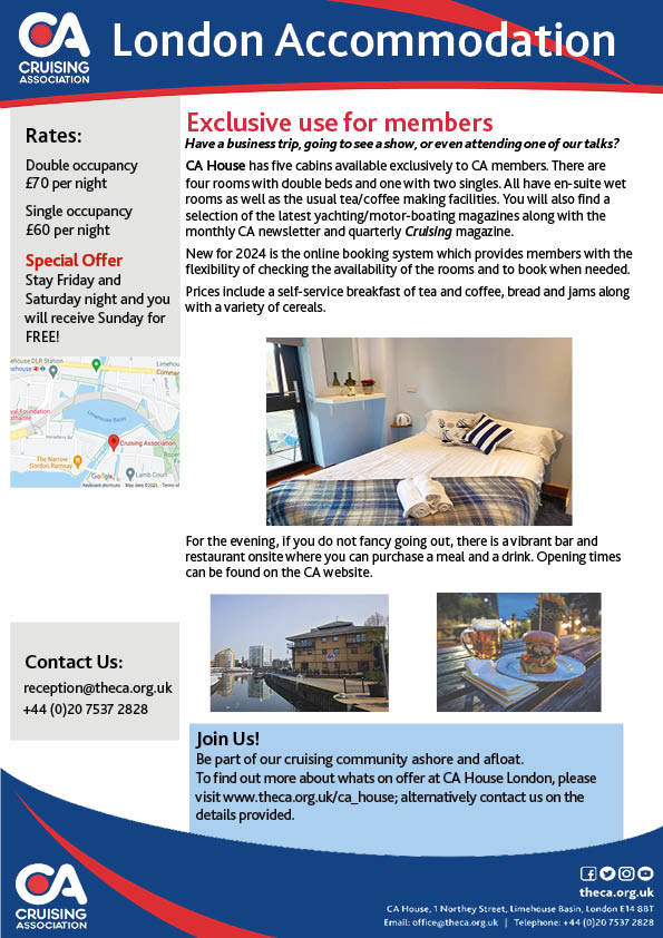CA London Accommodation flyer